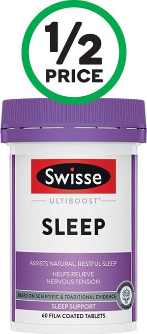 Woolworths Swisse ultiboost sleep tabs pk 60* offer