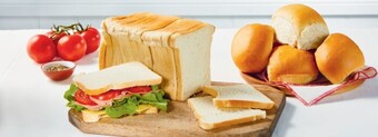 Coles Coles bakery rolls 6 pack or loaf 680g offer