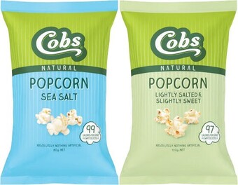 Coles Cobs popcorn 80g-120g offer