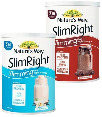 Coles Nature’s way slim right powder 500g offer