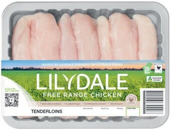 Coles Lilydale free range chicken tenderloins 500g offer