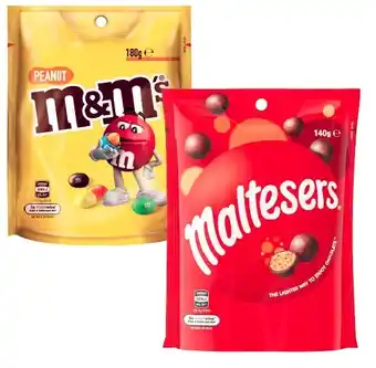 Coles Mars m&m’s, maltesers or pods 120g-180g offer