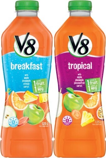 Coles V8 juice 1.25 litre offer