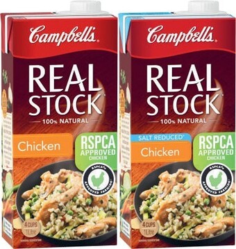 Coles Campbell’s real stock 1 litre offer
