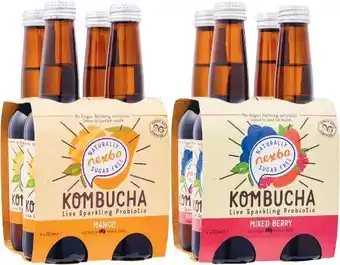 Coles Nexba kombucha 4x375ml offer