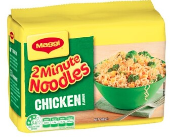 Maggi 2 minute noodles 5 pack 335g-380g