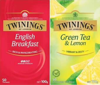 Coles Twinings tea bags 40 pack-50 pack offer
