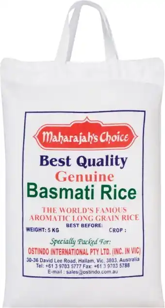 Maharajah’s choice basmati rice 5kg