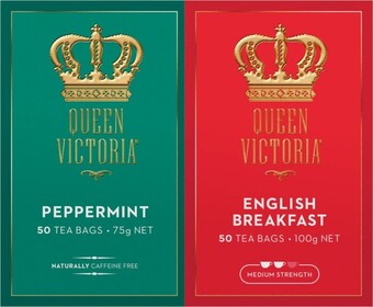 Coles Queen victoria tea bags 50 pack offer
