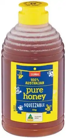 Coles Coles pure australian honey squeeze 1kg offer