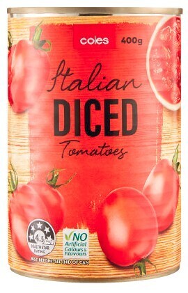 Coles Coles italian diced tomatoes 400g offer