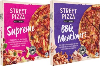 Coles Street pizza 345g-385g offer