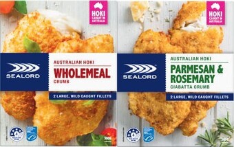 Coles Sealord hoki fillets 280g-300g offer