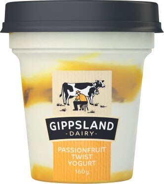 Coles Gippsland twist yogurt 160g offer