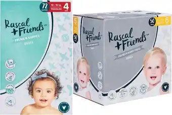 Coles Rascal + friends jumbo nappies 64 pack-96 pack or nappy pants 46 pack-56 pack offer