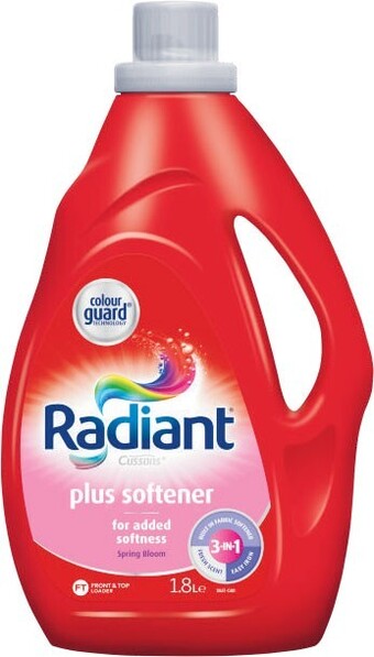 Coles Radiant laundry liquid 1.8 litre offer