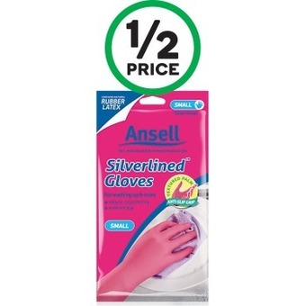 Woolworths Ansell gloves silverlined 1 pair offer