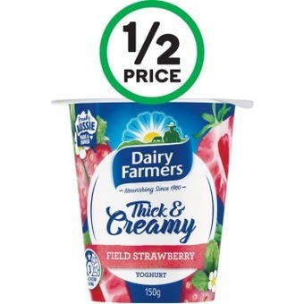 Woolworths Dairy farmers thick & creamy yoghurt 150g – from the fridge offer