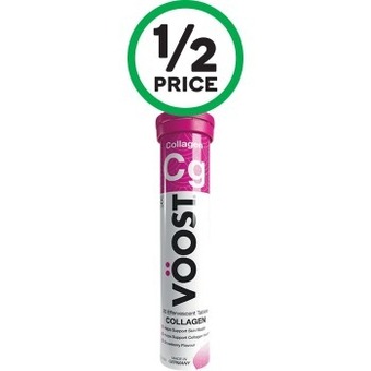 Woolworths Voost effervescent collagen tablets pk 20~ offer