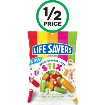 Woolworths Lifesavers 180-220g offer