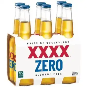 Woolworths New xxxx zero pk 6 x 330ml offer