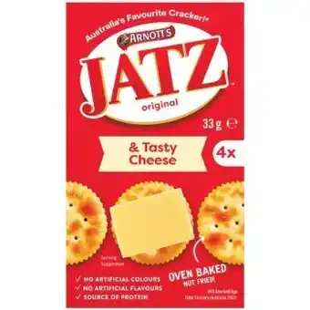 Woolworths New arnotts jatz & cheese 33g offer