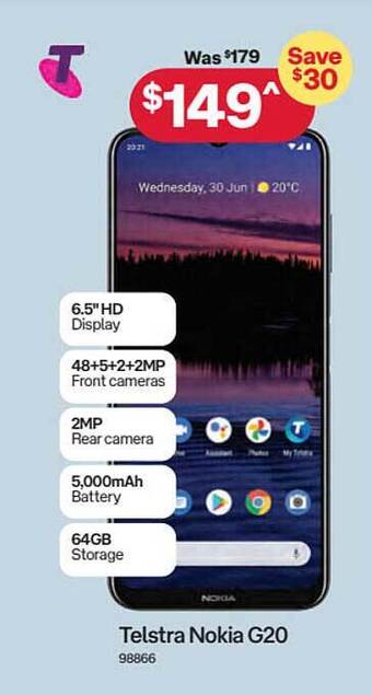 Australia Post Telstra nokia g20 offer