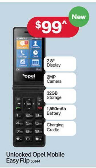 Australia Post Unlocked opel mobile easy flip offer