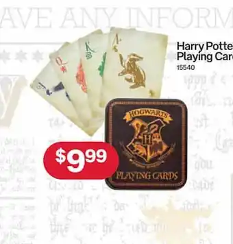 Harry potter playing cards