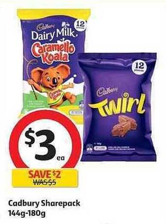 Coles Cadbury sharepack offer