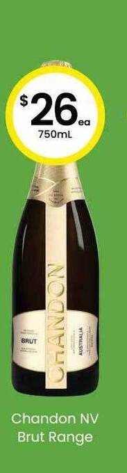 The Bottle O Chandon nv brut range offer