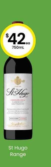 The Bottle O St hugo range offer