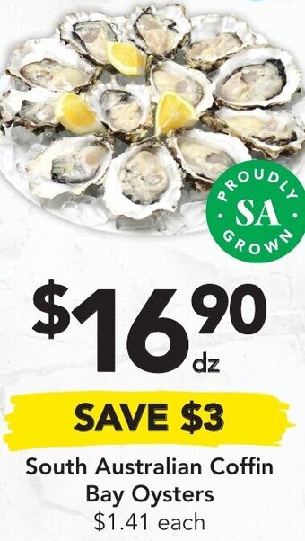 Drakes South Australian Coffin Bay Oysters offer