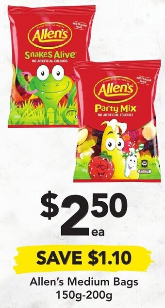 Drakes Allen's Medium Bags 150g-200g offer