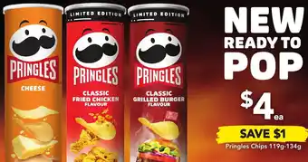 Drakes Pringles Chips 119g-134g offer