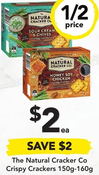 The Natural Cracker Co Crispy Crackers 150g-160g