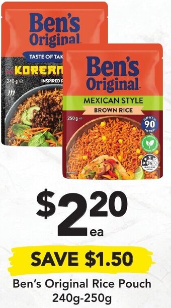 Drakes Ben's Original Rice POuch 240g-250g offer
