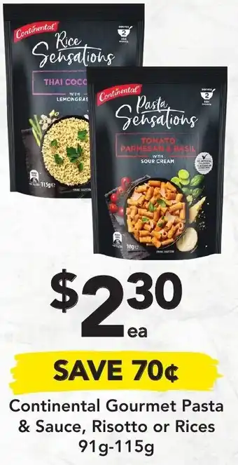 Drakes Continental Gourmet Pasta & Sauce, Risotto or Rices 91g-115g offer