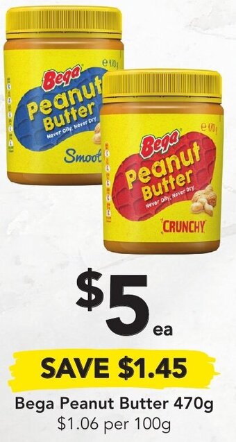 Drakes Bega Peanut Butter 470g offer