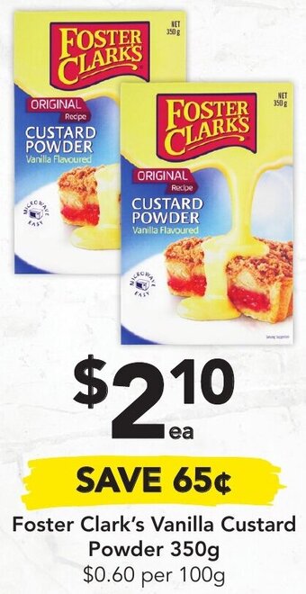 Drakes Foster Clark's Vanilla Custard Powder 350g offer