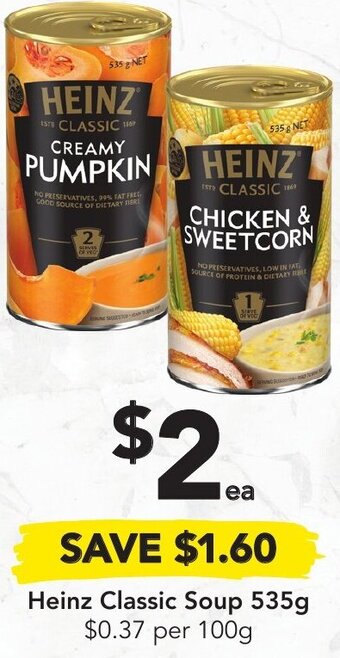 Drakes Heinz Classic Soup 535g offer