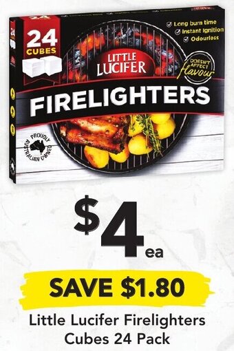 Drakes Little Lucifer Firelighters Cubes 24 Pack offer