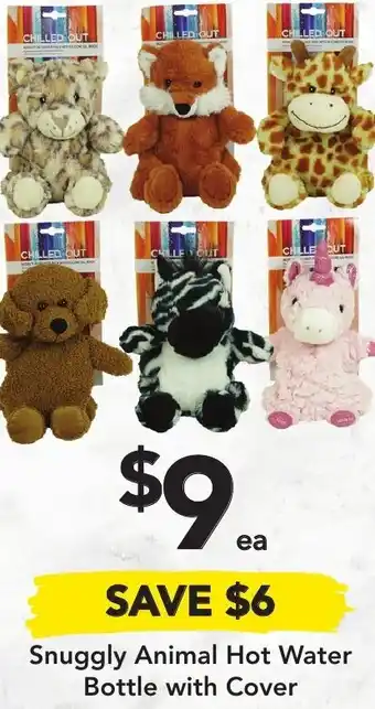 Drakes Snuggly Animal Hot Water Bottle With Cover offer