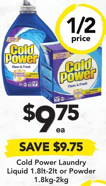 Drakes Cold Powder Laundry Liquid 1.8lt-2lt or Powder 1.8kg-2kg offer
