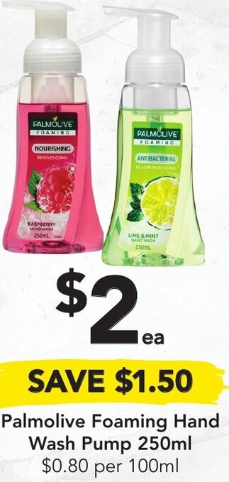 Drakes Palmolive Foaming Hand Wash Pump 250ml offer