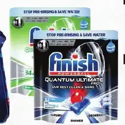 Drakes Finish Quantum Ultimate Pro Dishwasher Tablets 32 Pack or Ultimate Pro 0% 34 Pack offer