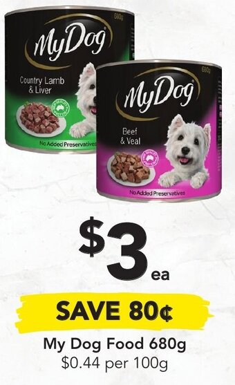 Drakes My Dog Food 680g offer