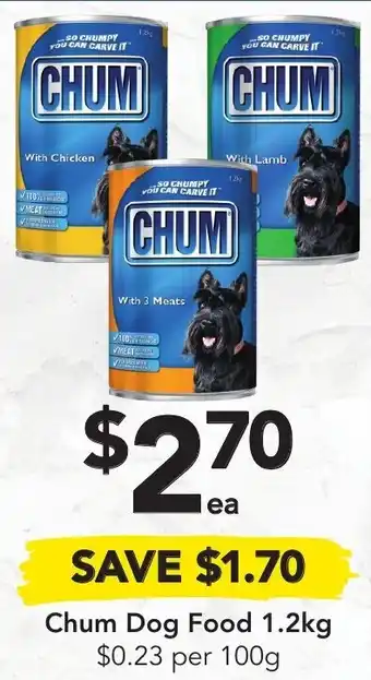Drakes Chum Dog Food 1.2kg offer