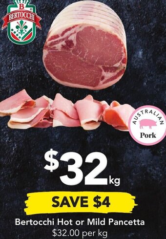 Drakes Bertocchi Hot or Mild Pancetta offer