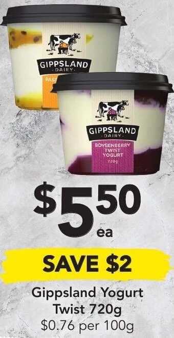 Drakes Gippsland Yogurt Twist 720g offer
